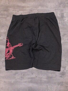 True Religion Loungewear Thrashed Black Buda Baggy Sweat Short's